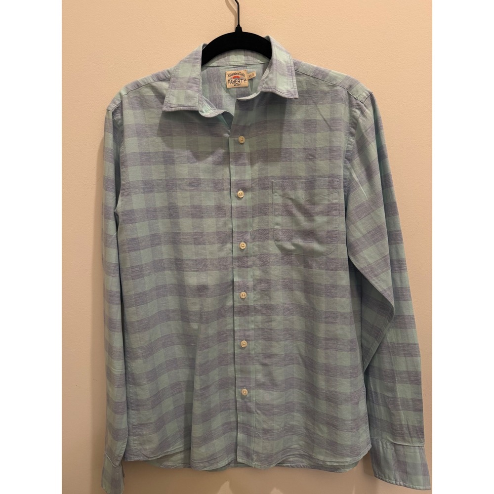 Faherty Men's XS Plaid Button Down Shirt Long Sleeve Casual
